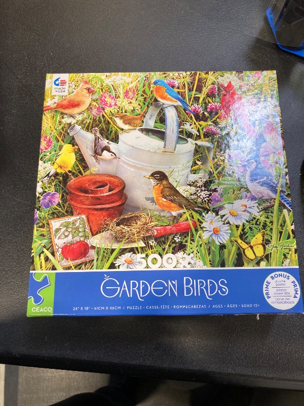 Photo 2 of Ceaco - Garden Birds - 500 Piece Jigsaw Puzzle