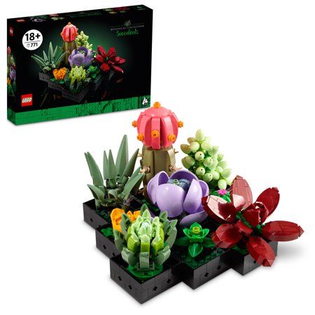 Photo 1 of Succulents Building Kit ABS Plastic, Multi Color - 771 Piece