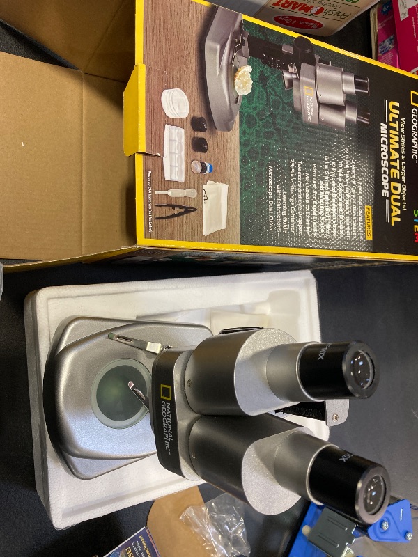 Photo 2 of National Geographic Dual LED Student Microscope - 50+ PC Science Kit