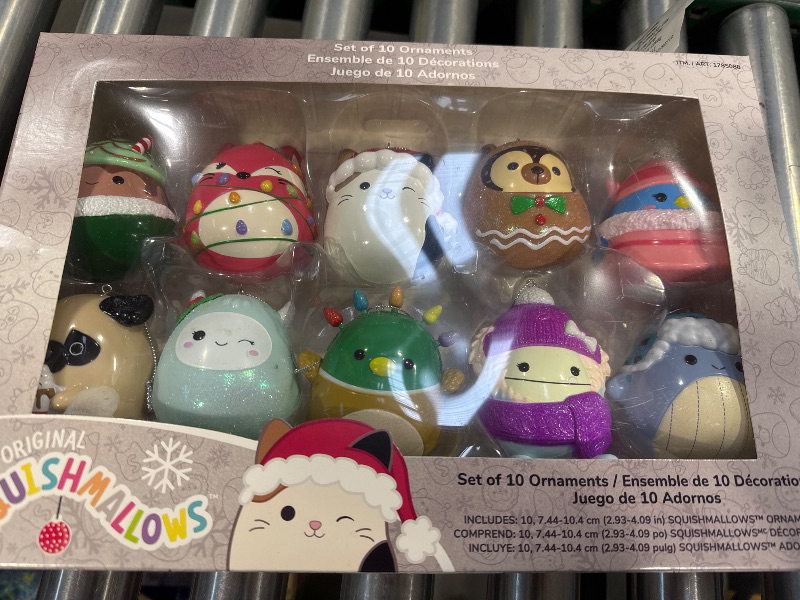 Photo 2 of Squishmallows Christmas Tree Ornaments by Kurt Adler, 10 Count Ship Fast
