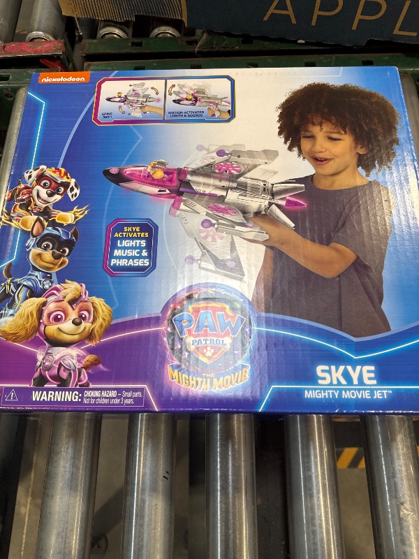 Photo 2 of Paw Patrol: The Mighty Movie, Transforming Rescue Jet with Skye Mighty Pups Action Figure, Lights and Sounds, Kids Toys for Boys & Girls 3+