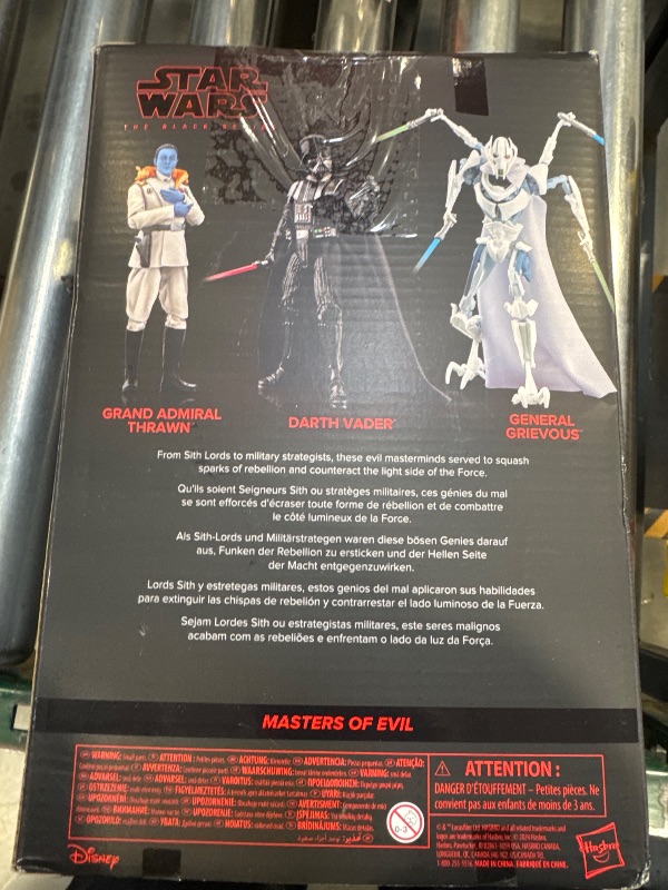 Photo 3 of HASBRO Star Wars BLACK SERIES MASTERS of EVIL 3 Figure Set 