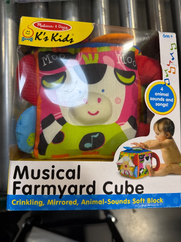 Photo 2 of Melissa & Doug K's Kids Musical Farmyard Cube Educational Baby Toy