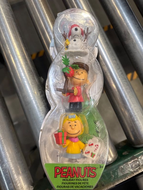 Photo 1 of Peanuts 3-Piece Figure Set, Includes Characters Snoopy with Woodstock, Charlie Brown with Tree, and Sally with Present, Kids Toys for Ages 3 Up by Just Play