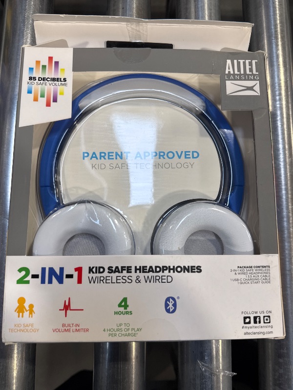 Photo 2 of Altec Lansing Kid Safe 2-in-1 Bluetooth Wireless Headphones (MZX250)