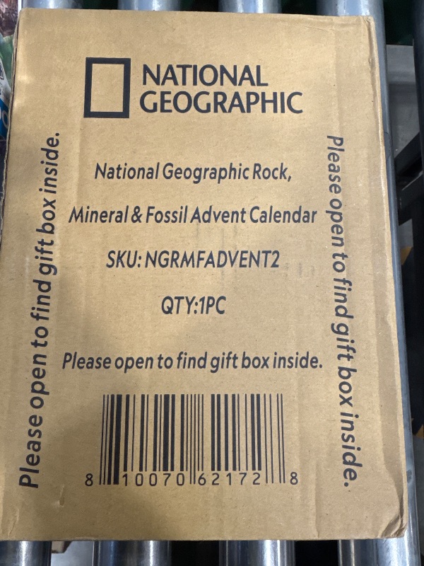 Photo 2 of NATIONAL GEOGRAPHIC Rock Collection Advent Calendar 2024 - Advent Calendar for Kids with 24 Gemstones, Minerals & Fossils for Kids, Complete Gem & Fossil Collection Christmas Countdown Calendar