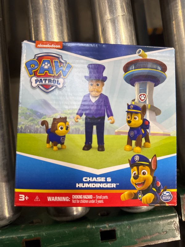 Photo 2 of Paw Patrol Chase & Humdinger Figures Set, Kids Toys for Boys and Girls Ages 3 and Up