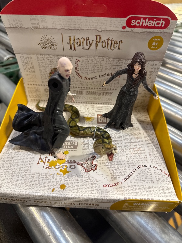 Photo 2 of Schleich Wizarding World of Harry Potter 3-Piece Collectible Set with Voldemort, Nagini and Bellatrix Lestrange Figurines