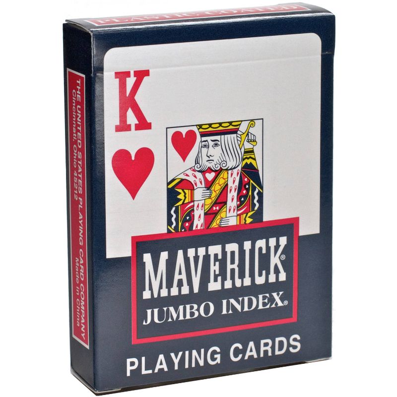 Photo 1 of Bag of 10 Maverick Jumbo Face Playing Cards for Low Vision