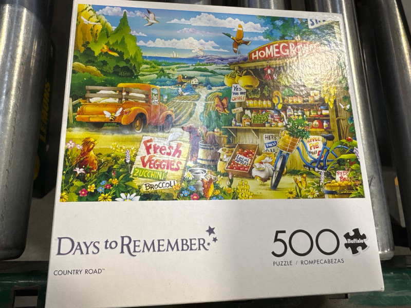 Photo 2 of Buffalo Games Puzzles Buffalo Games - Days to Remember - Country Road - 500 Piece Jigsaw Puzzle Multicolor, 21.25L X 15W