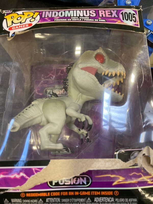 Photo 2 of Funko POP! Super: Fusion - Indominus Rex - 1/6 Odds for Rare Chase Variant - Jurassic Park - Collectable Vinyl Figure - Gift Idea - Official Merchandise - for Kids & Adults - Video Games Fans