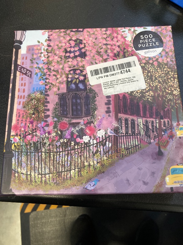 Photo 2 of Galison Blooming Streets 500 Piece Puzzle from Galison - Beautifully Illustrated Jigsaw Puzzle of a Local NYC Street, Fun & Challenging, Unique Gift Idea