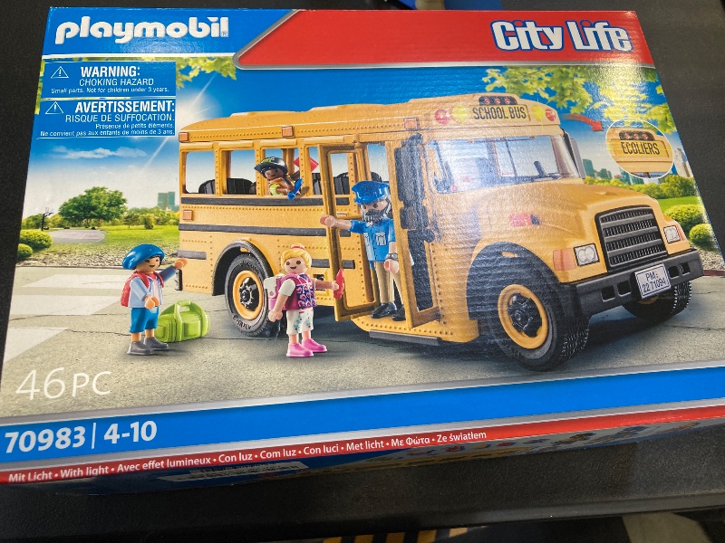 Photo 2 of Playmobil School Bus with Accessories and 4 Figures