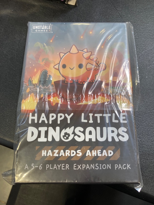 Photo 2 of Unstable Games - Happy Little Dinosaurs Hazards Ahead Expansion - Designed to be added to your Happy Little Dinosaurs Base Game - Perfect for Game Night!