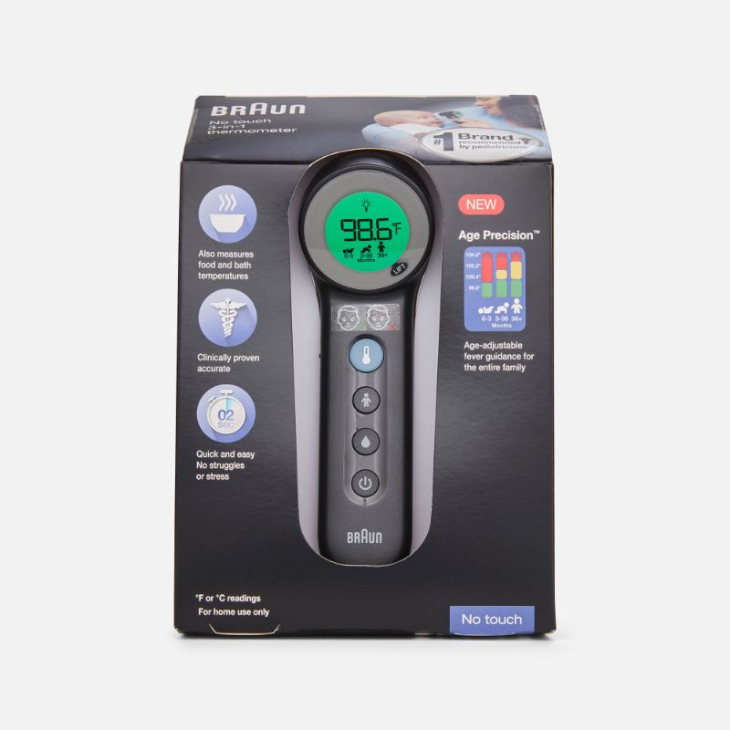 Photo 1 of 2pack Braun 3-in-1 No Touch Thermometer with Age Precision BNT400
