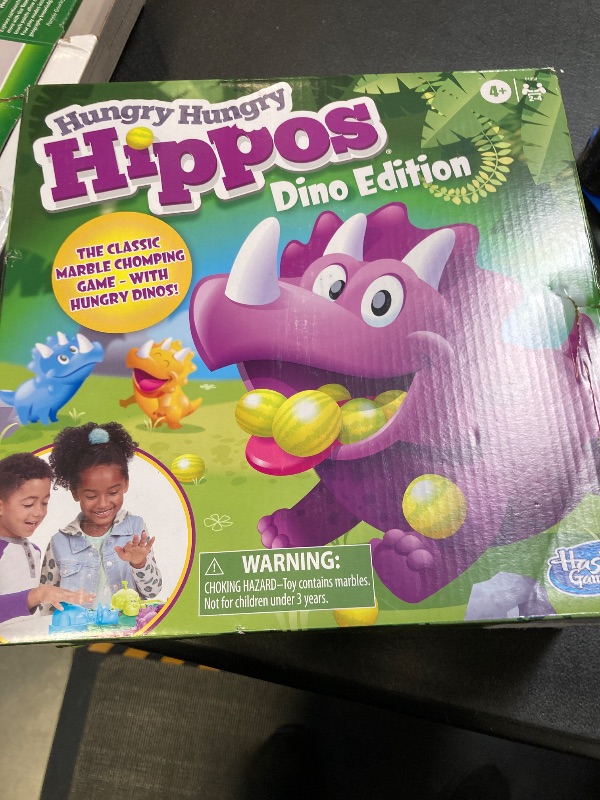 Photo 2 of Hasbro Gaming Hungry Hungry Hippos Dino Edition Board Game, Pre-School Game for Ages 4 and Up; for 2 to 4 Players (Amazon Exclusive)