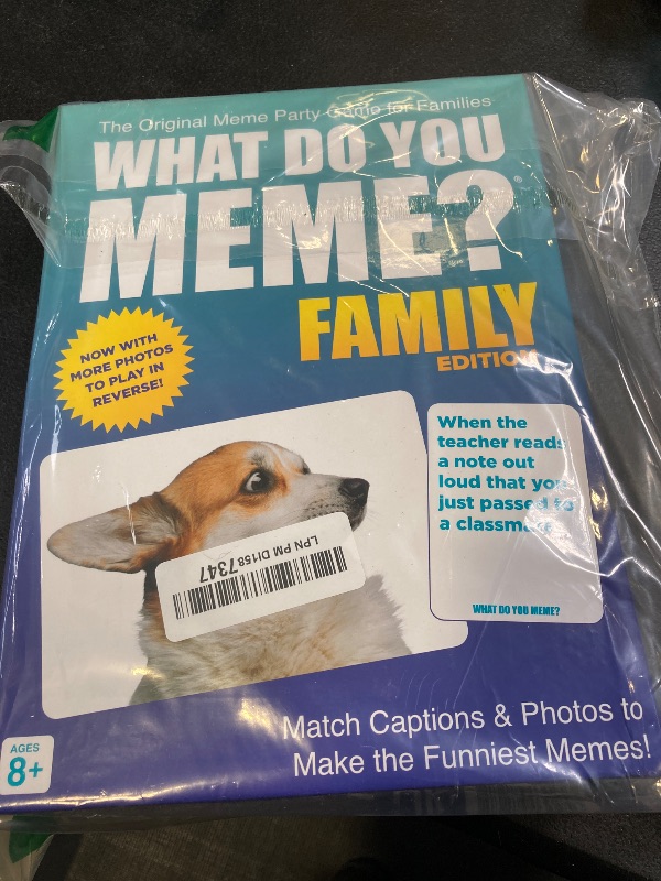 Photo 2 of WHAT DO YOU MEME? Family Edition by Relatable, Now with Refreshed Content - Kids Games 8+, Family Games for Kids and Adults, The TikTok Viral Sensation, Includes 300 Caption Cards, 65 Photo Cards