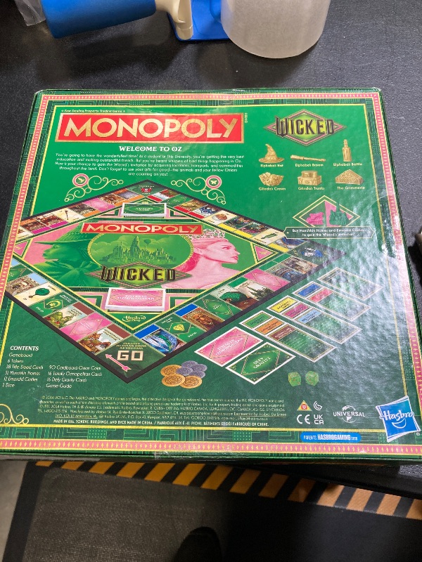 Photo 2 of Monopoly Wicked Edition Board Game | Inspired by The Motion Picture | Ages 8+ | 2 to 6 Players | 30 Mins. | Family Games for Kids, Teens, and Adults