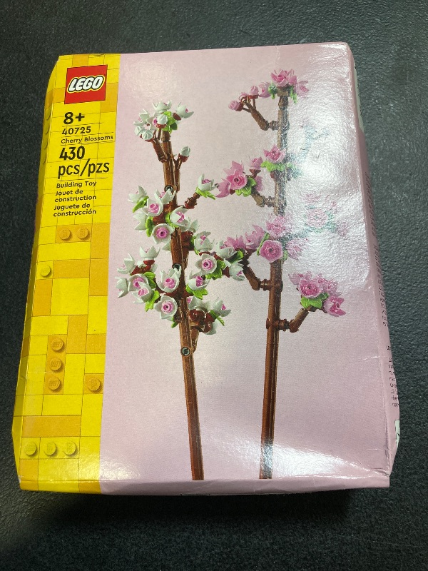 Photo 2 of LEGO Flowers Celebration Gift, White and Pink Cherry Blossom 40725