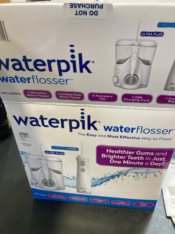 Photo 2 of Waterpik Ultra Plus and Cordless Pearl Water Flosser Combo Pack