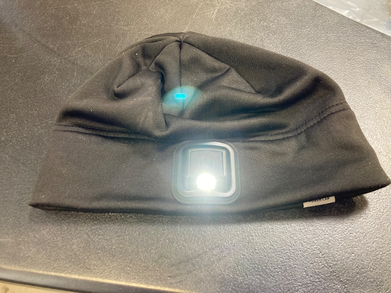 Photo 2 of Panther Vision LED Hat Light - POWERCAP 3.0 USB Rechargeable LED Beanie - Light Up Hat with Ultra Bright LEDs and IPX4 Water Resistance Gifts for Dad Father Husband Warm Knitted Cap 150 Lumens Black