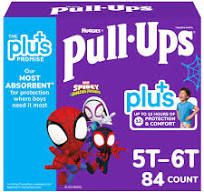 Photo 1 of Huggies Pull-Ups Plus Training Pants 2-T-3T / 32 diapers Spidey 