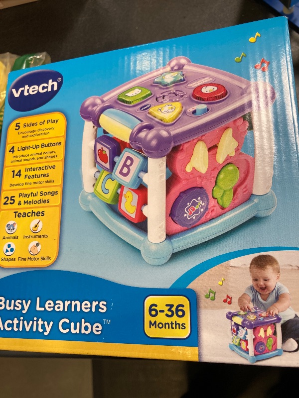 Photo 2 of VTech Busy Learners Activity Cube, Purple