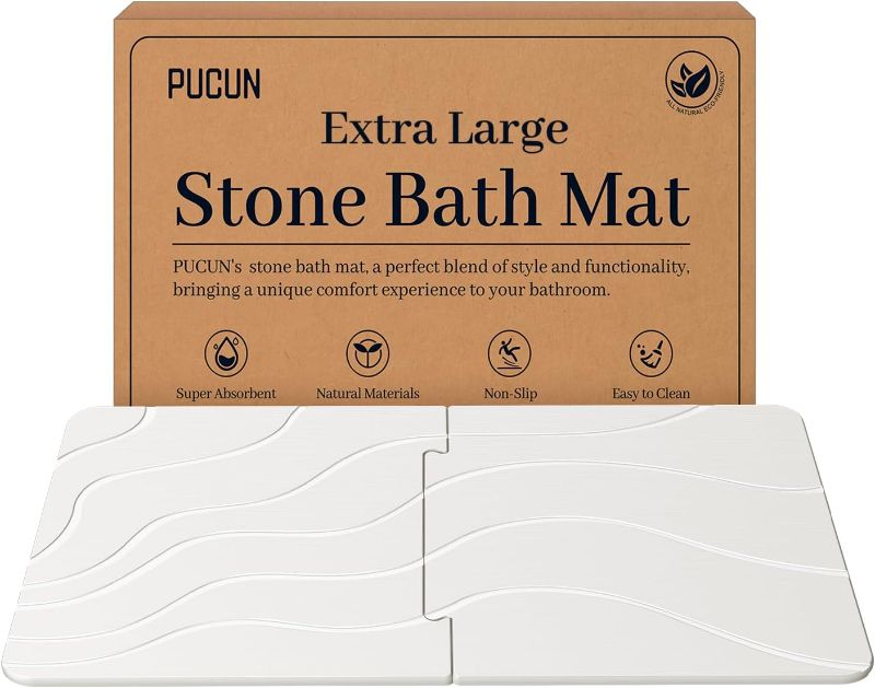 Photo 1 of PUCUN 32 * 20 Stone Bath Mat Large