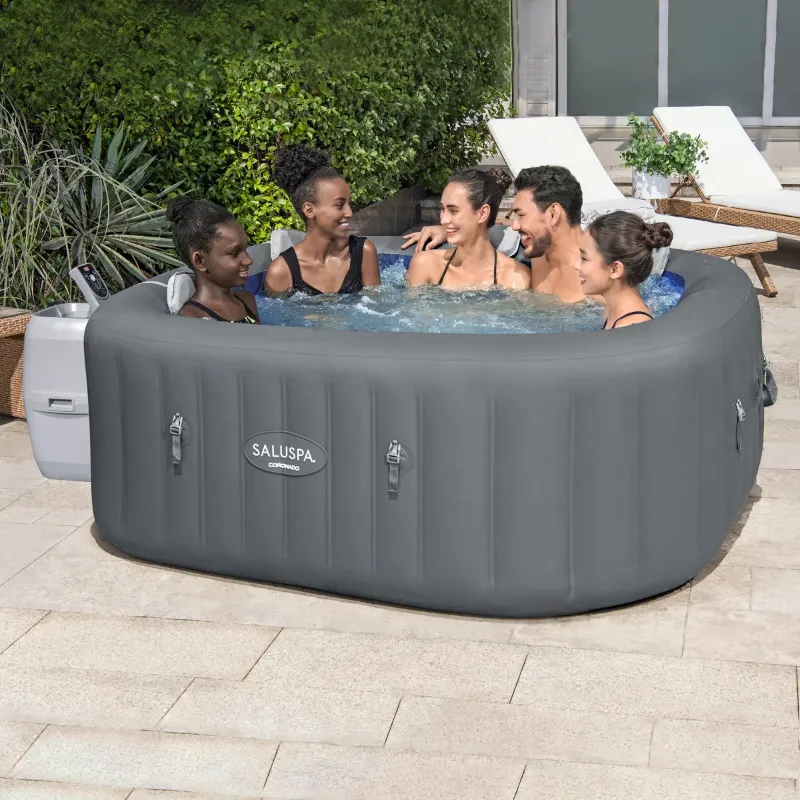 Photo 1 of SaluSpa Coronado EnergySense Square Air Jet 4-6 Person Inflatable Spa
