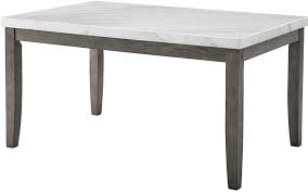 Photo 1 of Emily White Marble Top Dining Table
