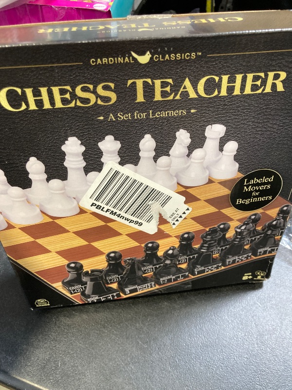 Photo 1 of Spin Master Games, Cardinal Classics Chess Teacher, Learn to Play Strategy Board Games for Beginners, Chess, 2 Players, for Kids Ages 8 & Up