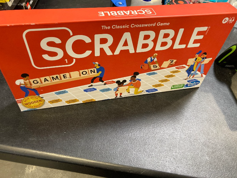 Photo 2 of Hasbro Gaming Scrabble Board Game,Word Game for Kids Ages 8 and Up,Fun Family Game for 2-4 Players,The Classic Crossword Game