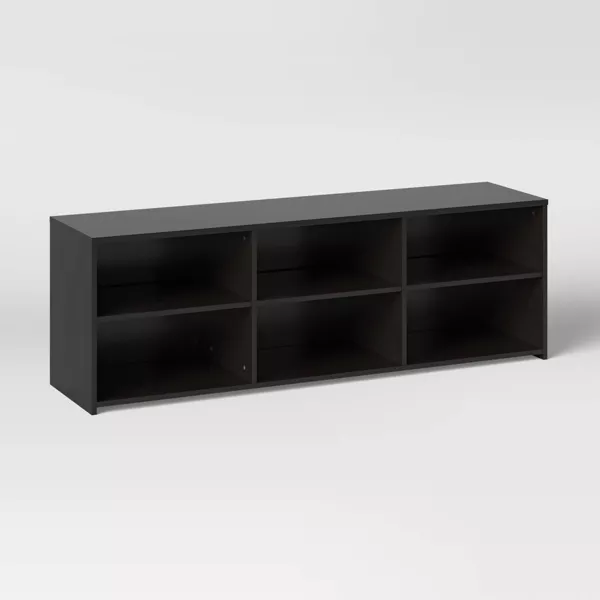 Photo 1 of Storage TV Stand for TVs up to 70" Black - Room Essentials™