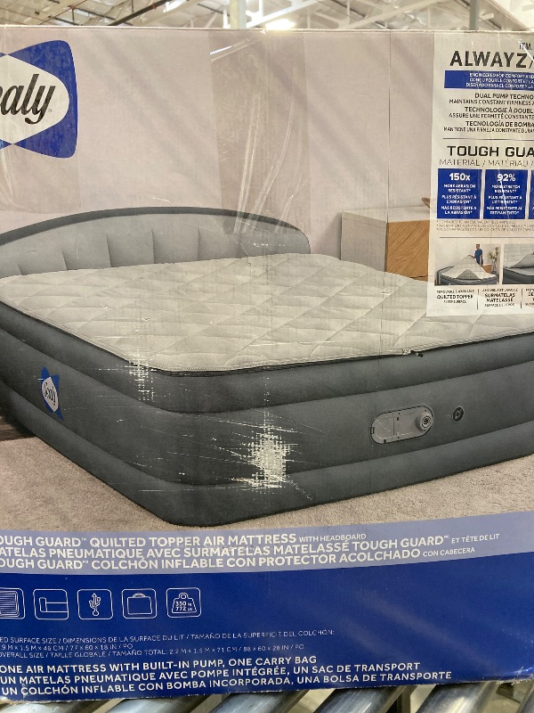 Photo 4 of SEALY AlwayzAire Tough Guard Quilted Topper Air Mattress Queen