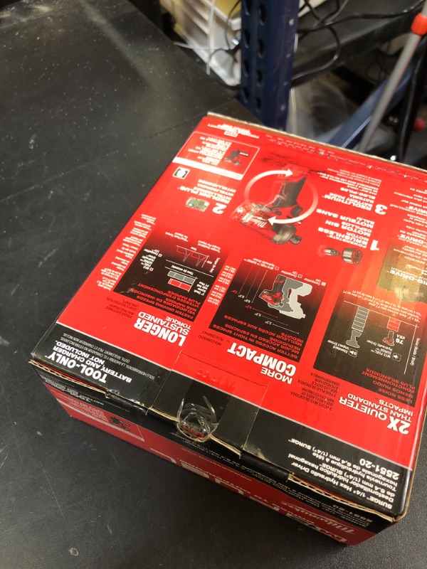 Photo 3 of Milwaukee 2551-20 M12 FUEL SURGE Compact Lithium-Ion 1/4 in. Cordless Hex Hydraulic Driver (Tool Only) (FACTORY SEALED)