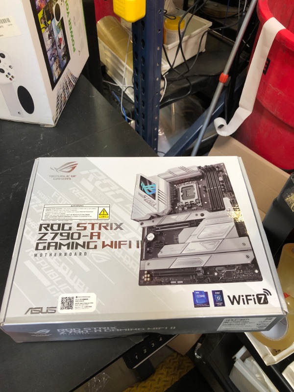 Photo 2 of ASUS ROG Strix Z790-A Gaming WiFi II (WiFI 7) LGA 1700(Intel 14th & 13th & 12th Gen) ATX gaming motherboard(DDR5,5X M.2 slots,PCIe 5.0 x16,front-panel USB connector with PD 3.0 up to 30W)  (FACTORY SEALED)