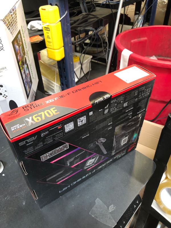 Photo 2 of ASUS ROG STRIX X670E-F GAMING WIFI AMD X670 AM5 Ryzen Desktop 9000 8000 & 7000 ATX Motherboard, 18+2 Power Stages, DDR5, 4x M.2 Slots (FACTORY SEALED)

