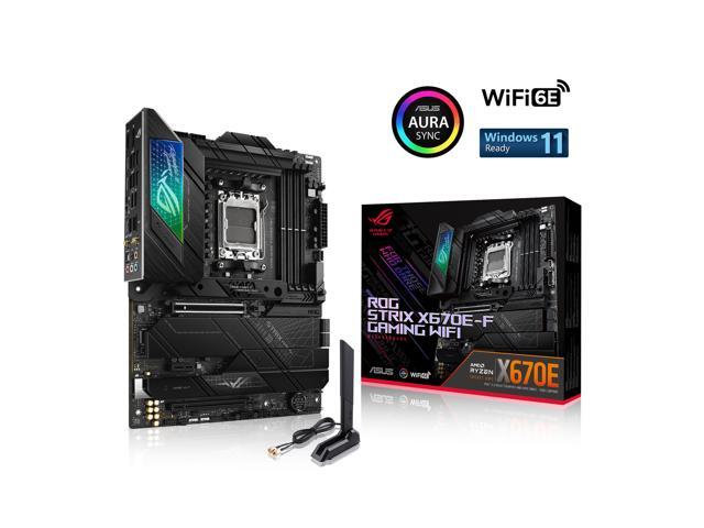 Photo 1 of ASUS ROG STRIX X670E-F GAMING WIFI AMD X670 AM5 Ryzen Desktop 9000 8000 & 7000 ATX Motherboard, 18+2 Power Stages, DDR5, 4x M.2 Slots (FACTORY SEALED)

