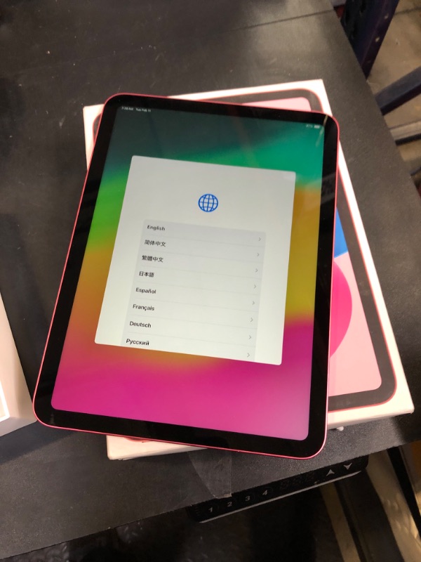 Photo 4 of Apple iPad (10th Generation): with A14 Bionic chip, 10.9-inch Liquid Retina Display, 64GB, Wi-Fi 6, 12MP front/12MP Back Camera, Touch ID, All-Day Battery Life – Pink (USED)