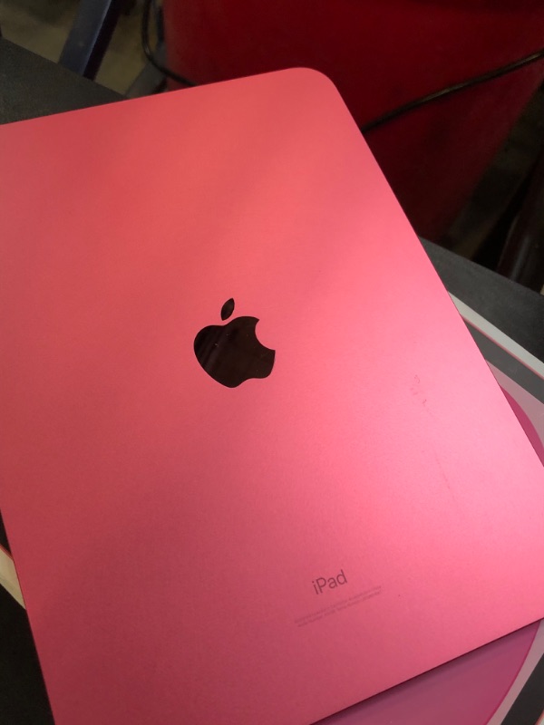 Photo 2 of Apple iPad (10th Generation): with A14 Bionic chip, 10.9-inch Liquid Retina Display, 64GB, Wi-Fi 6, 12MP front/12MP Back Camera, Touch ID, All-Day Battery Life – Pink (USED)