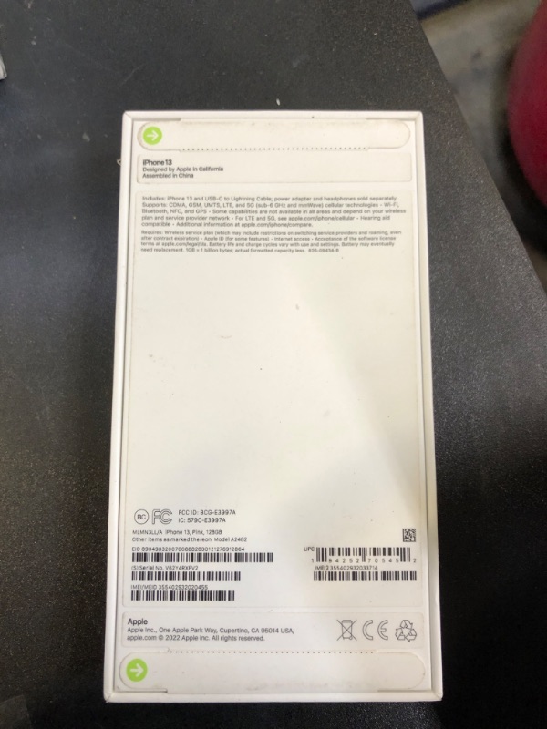 Photo 8 of Apple iPhone 13 - 128 GB - Pink (factory sealed)