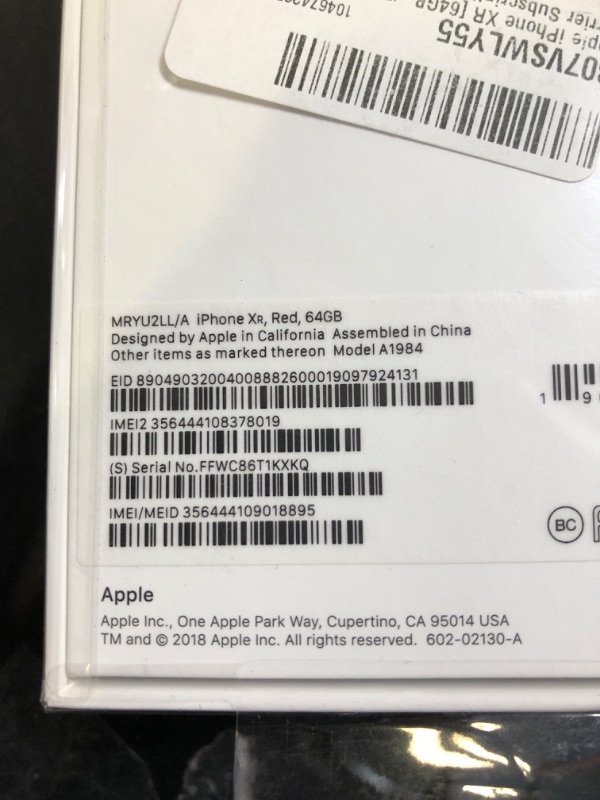 Photo 7 of Apple iPhone XR (64GB, (PRODUCT)RED) [Locked] (FACTORY SEALED)