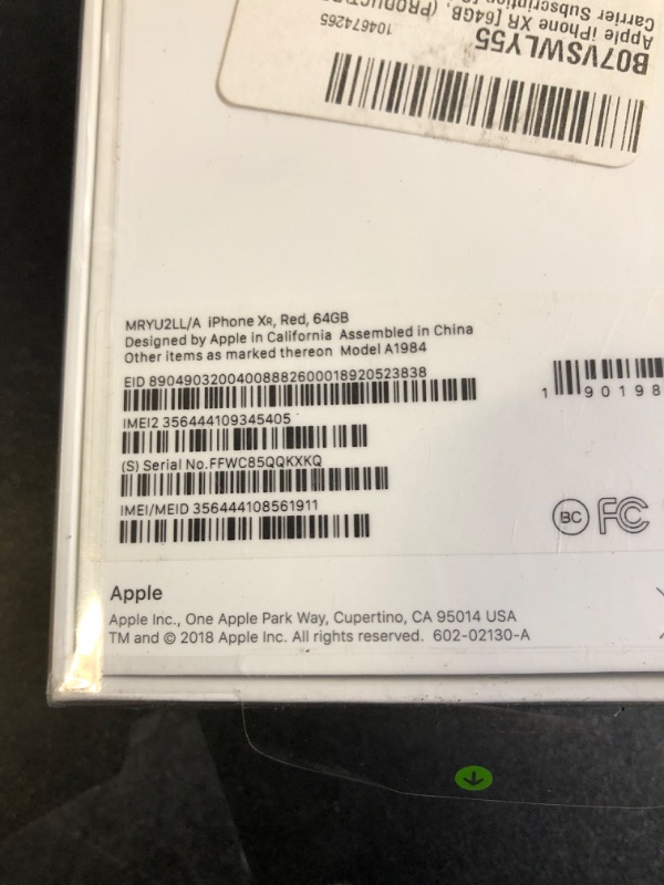 Photo 5 of Apple iPhone XR (64GB, (PRODUCT)RED) [Locked] (FACTORY SEALED)