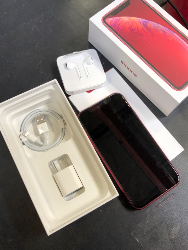 Photo 1 of Apple iPhone XR (64GB, (PRODUCT)RED) [Locked] (NEW)