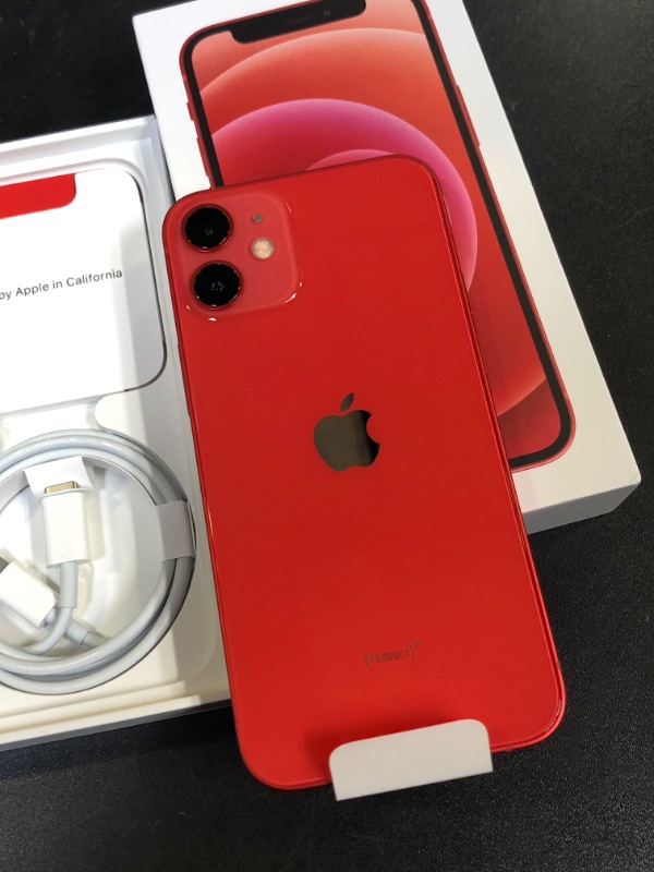 Photo 4 of Apple iPhone 12 Mini (64GB, (Product) RED) [Locked] ( SEALED)