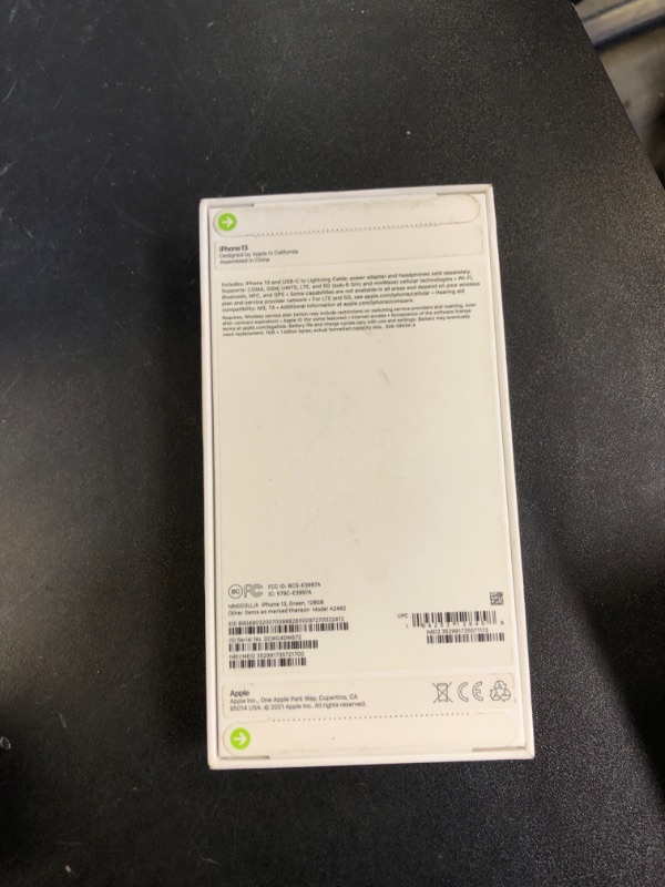 Photo 6 of Apple iPhone 13 (128 GB, Green) [Locked] (FACTORY SEALED)