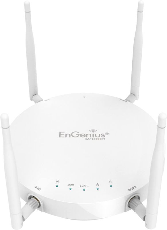 Photo 1 of EnGenius Technologies EAP1300EXT Wi-Fi 5 (802.11ac Wave 2) 2x2 Managed Indoor Wireless Access Point Features Quad-Core Processors, MU-MIMO, High Powered 26dBm, GigaE Port (Mounting Kit Included)
