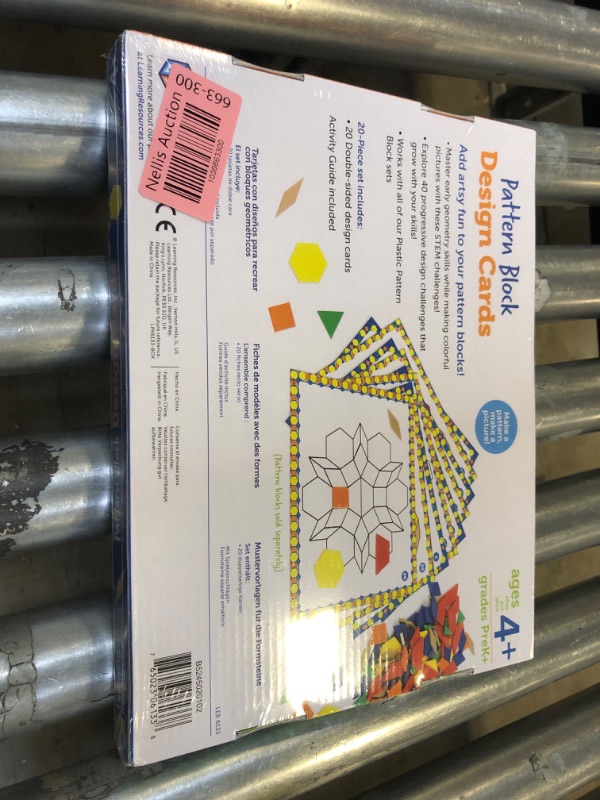 Photo 1 of Learning Resources Pattern Block Design Cards, Color Recognition, STEM Toy, Ages 4+