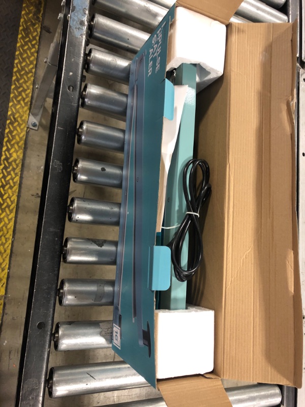 Photo 1 of 12 300mm Impulse Sealer 400W - Manual Plastic Bag Heat Seal Machine Poly Sealing Closer Kit Adjustable Time Portable with Free Replacement Element Grip and Teflon