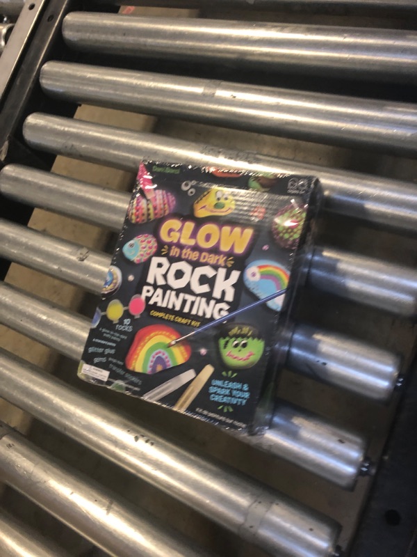 Photo 2 of Dan&Darci Kids Rock Painting Kit - Glow in The Dark - Arts & Crafts Easter Gifts for Boys and Girls Ages 6-12 - Craft Activities Kits - Creative Art Toys for 6, 7, 8, 9, 10, 11 & 12 Year Old Kid